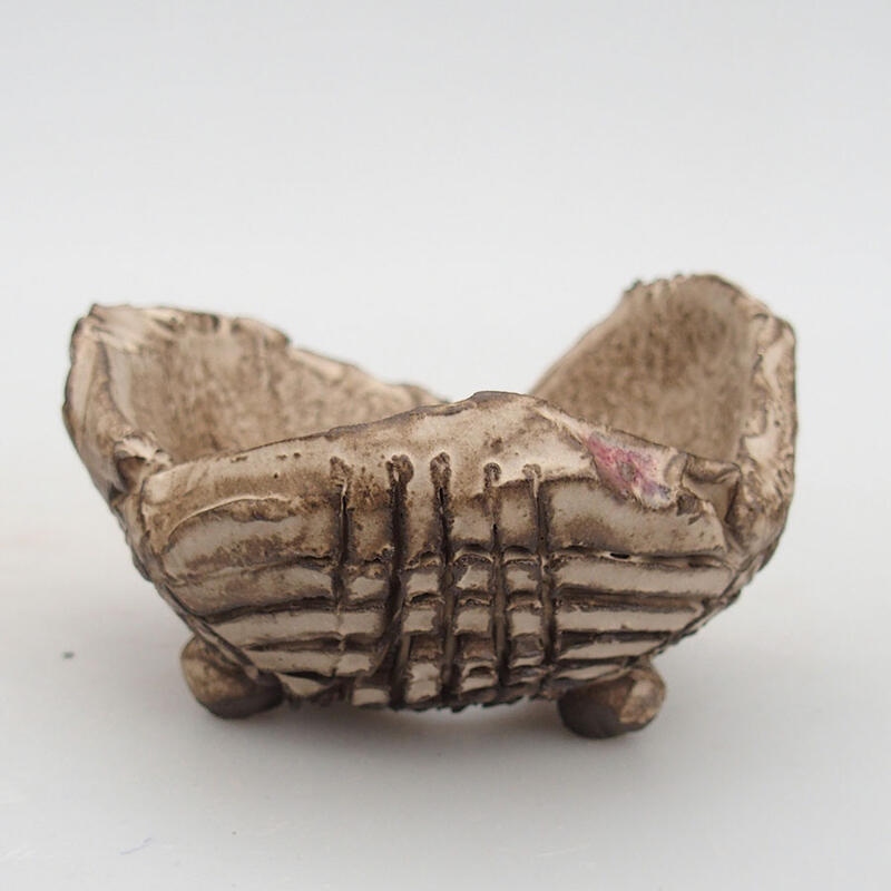 Kerámia kagyló 9 x 8,5 x 5,5 cm , bézs színű