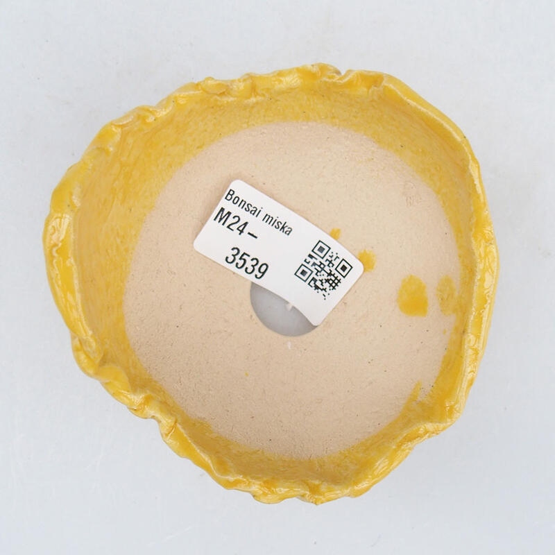 Kerámia kagyló 9 x 8,5 x 6 cm , sárga