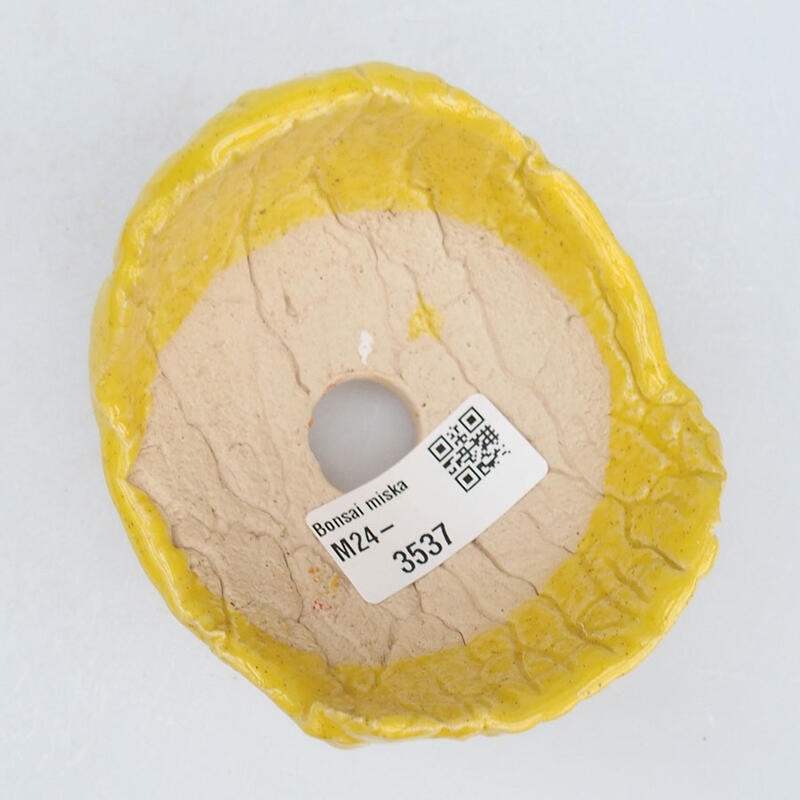 Kerámia kagyló 9 x 8,5 x 7 cm , sárga