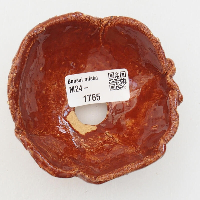 Kerámia kagyló 9 x 9 x 5,5 cm , barna színű