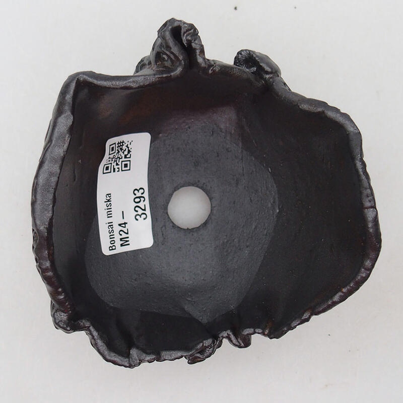 Kerámia kagyló 9 x 9 x 6,5 cm , színe barna