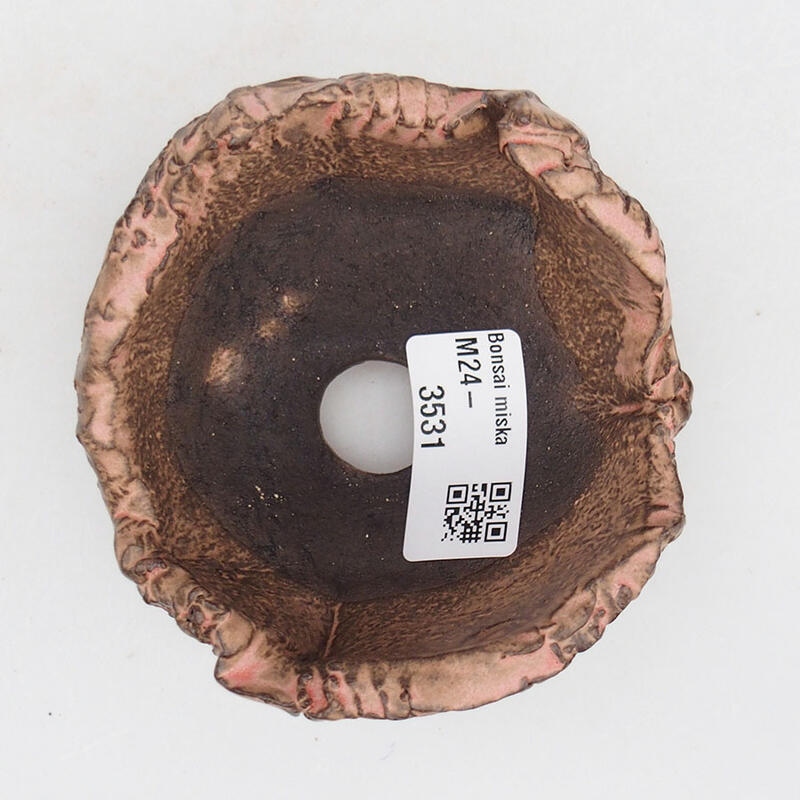 Kerámia kagyló 9 x 9 x 6 cm , rózsaszín színű