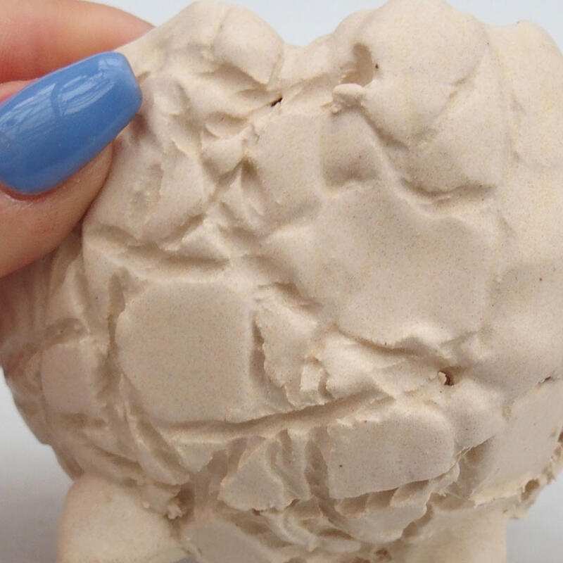 Kerámia kagyló 9 x 9 x 7 cm , bézs színű