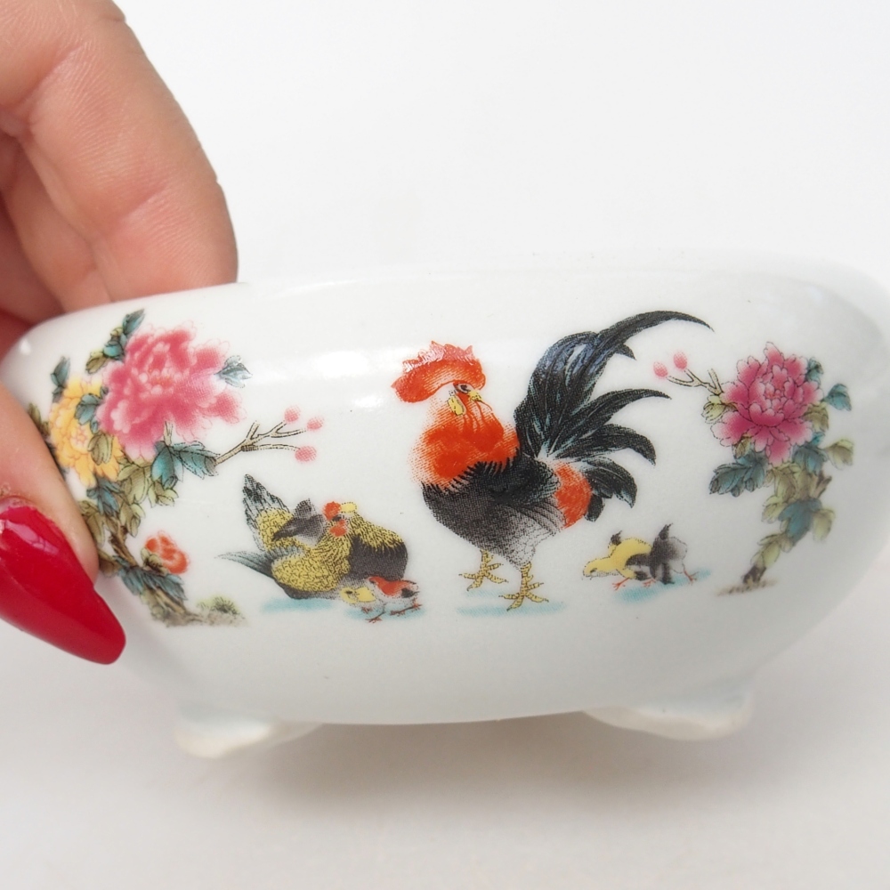 kerámia bonsai tál 10 x 10 x 5 cm, fehér színben