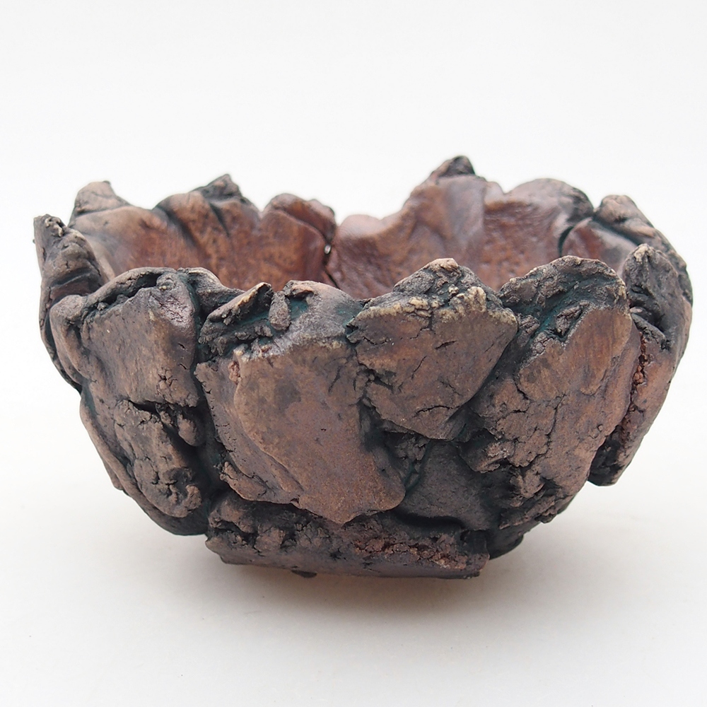 Kerámia kagyló 9,5 x 9 x 6 cm , zöld színű