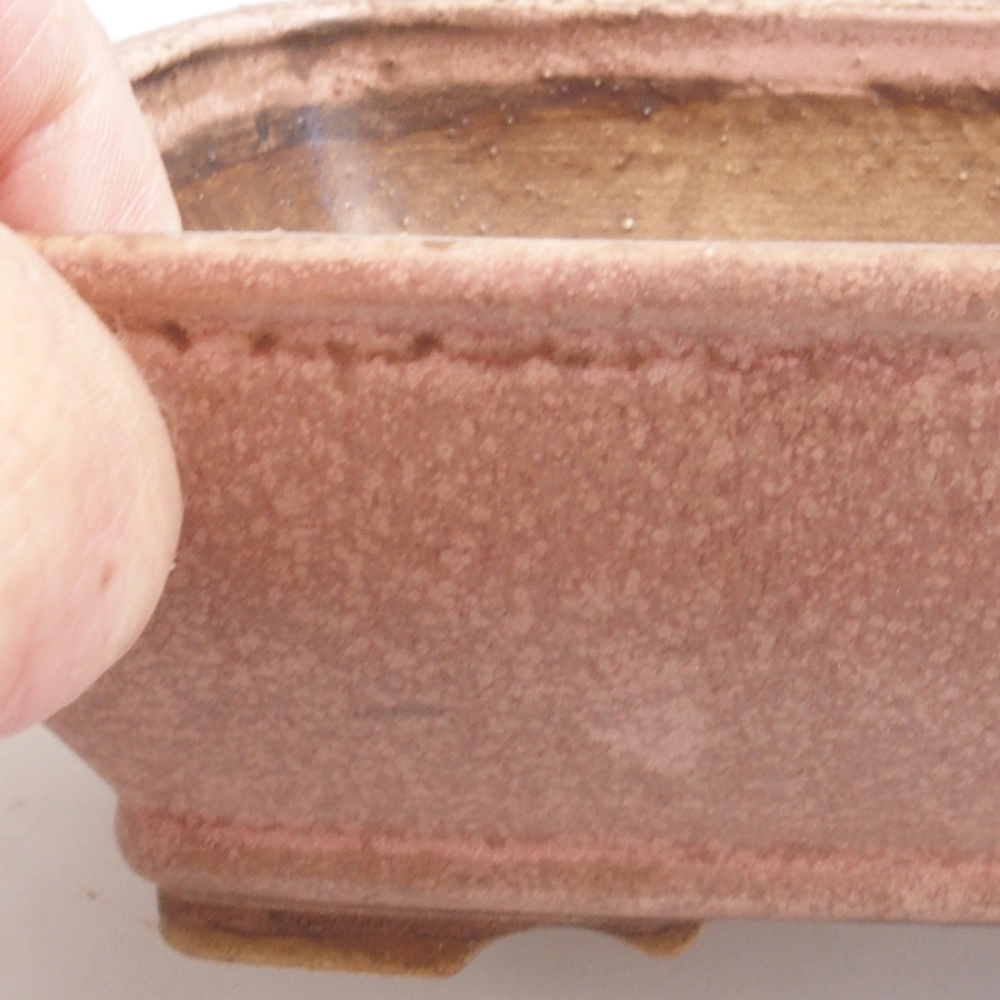 kerámia bonsai tál 10 x 8,5 x 4 cm, barna