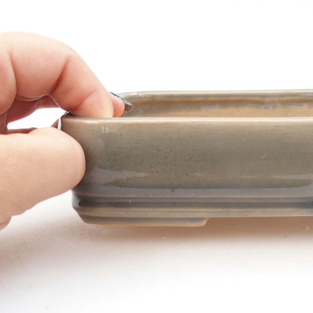 kerámia bonsai tál 22 x 17 x 5 cm, zöld