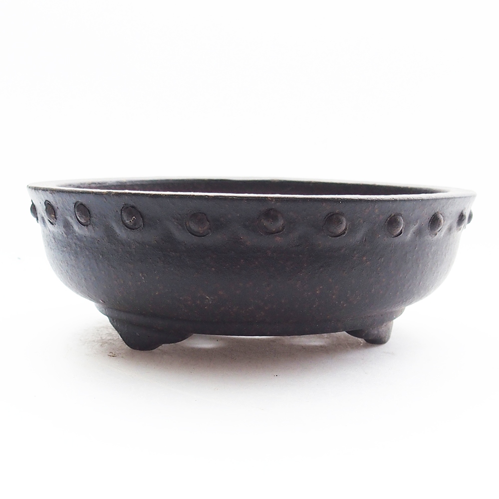 Tál 11,5 x 11,5 x 4 cm barna okkersárga