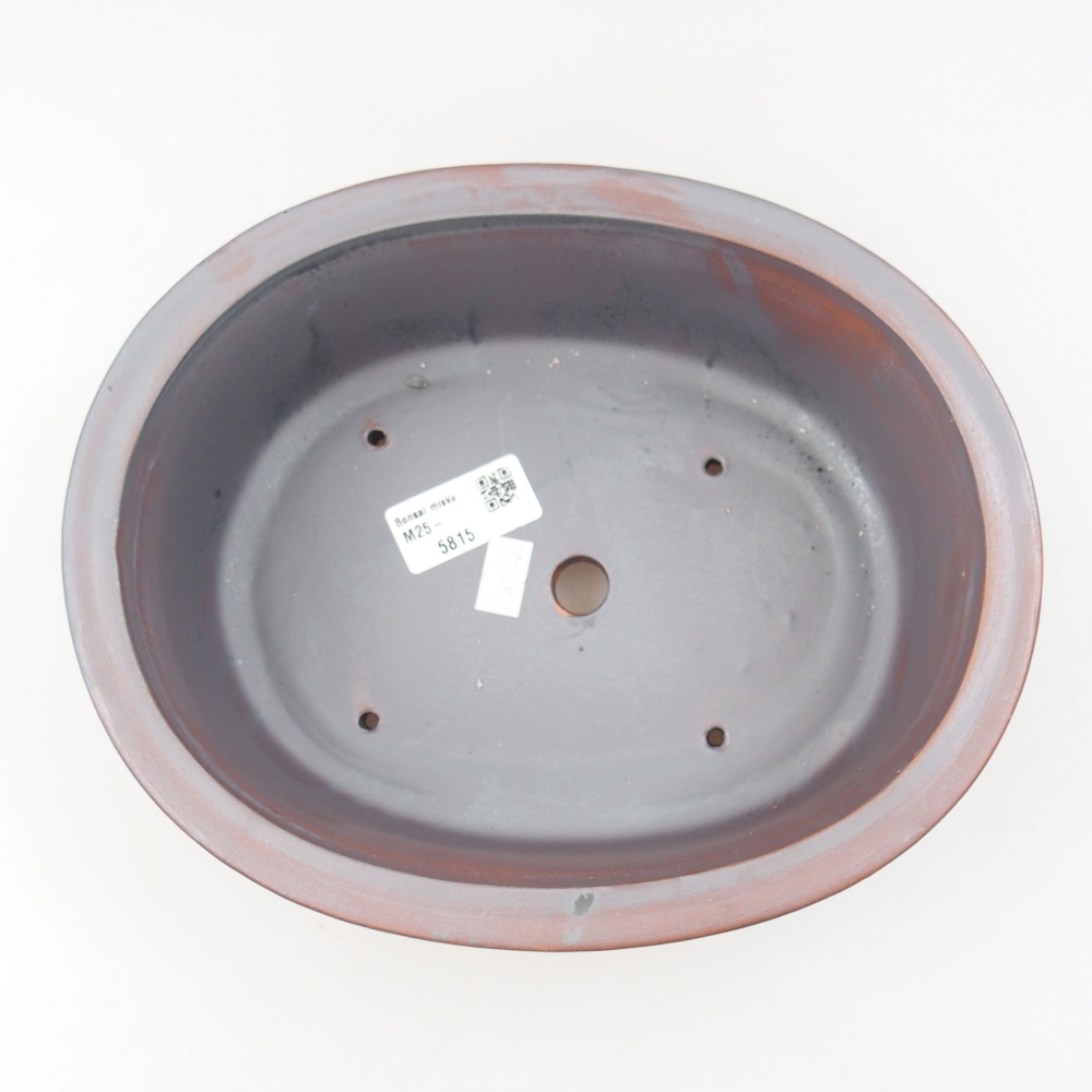 Kerámia bonsai tál 23,5 x 19 x 8 cm, fém színben