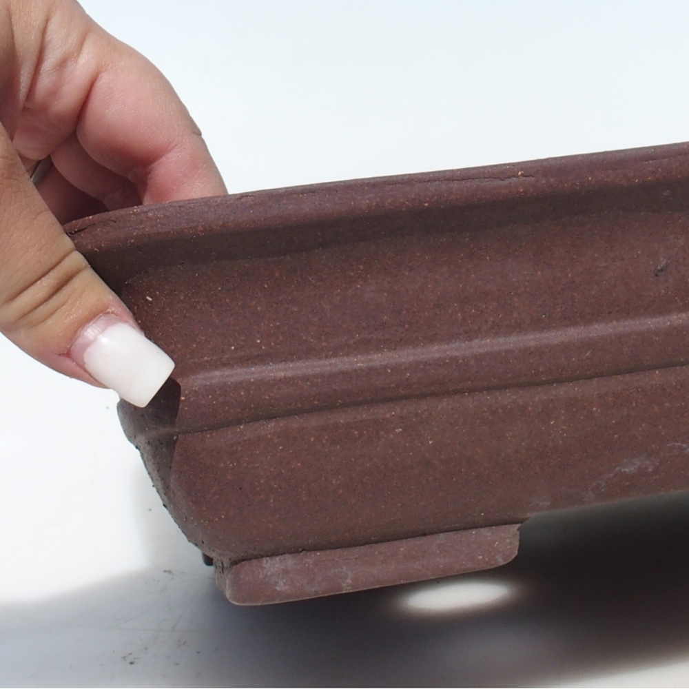 Bonsai tál 30 x 24 x 7,5 cm nyírfa barna