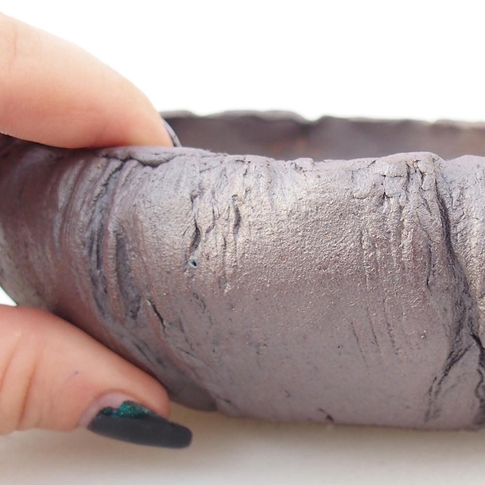 Kerámia bonsai tál 17 x 17 x 5 cm, fém színben