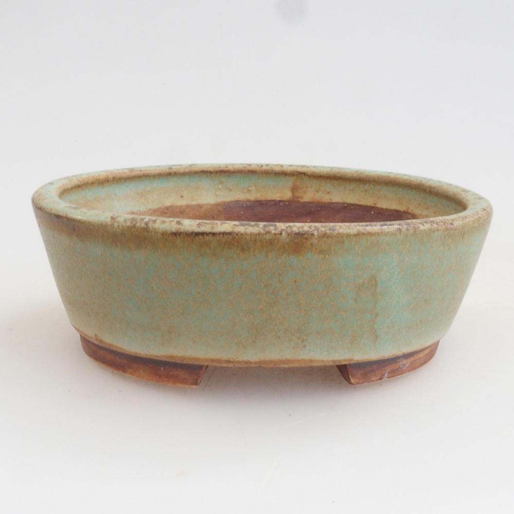 kerámia bonsai tál 10 x 8,5 x 4 cm, barna