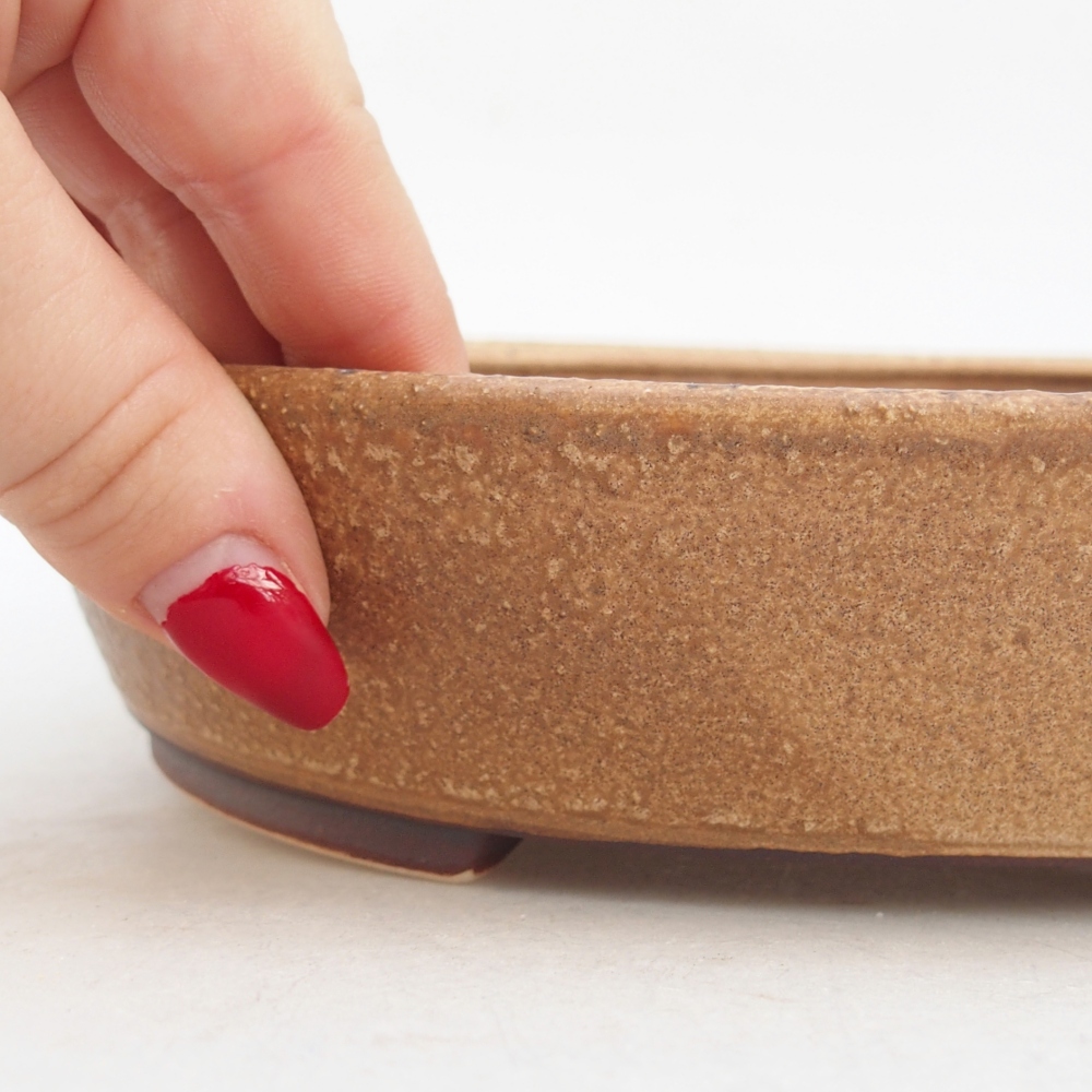 Kerámia bonsai tál 18,5 x 16,5 x 4,5 cm, rózsaszínű