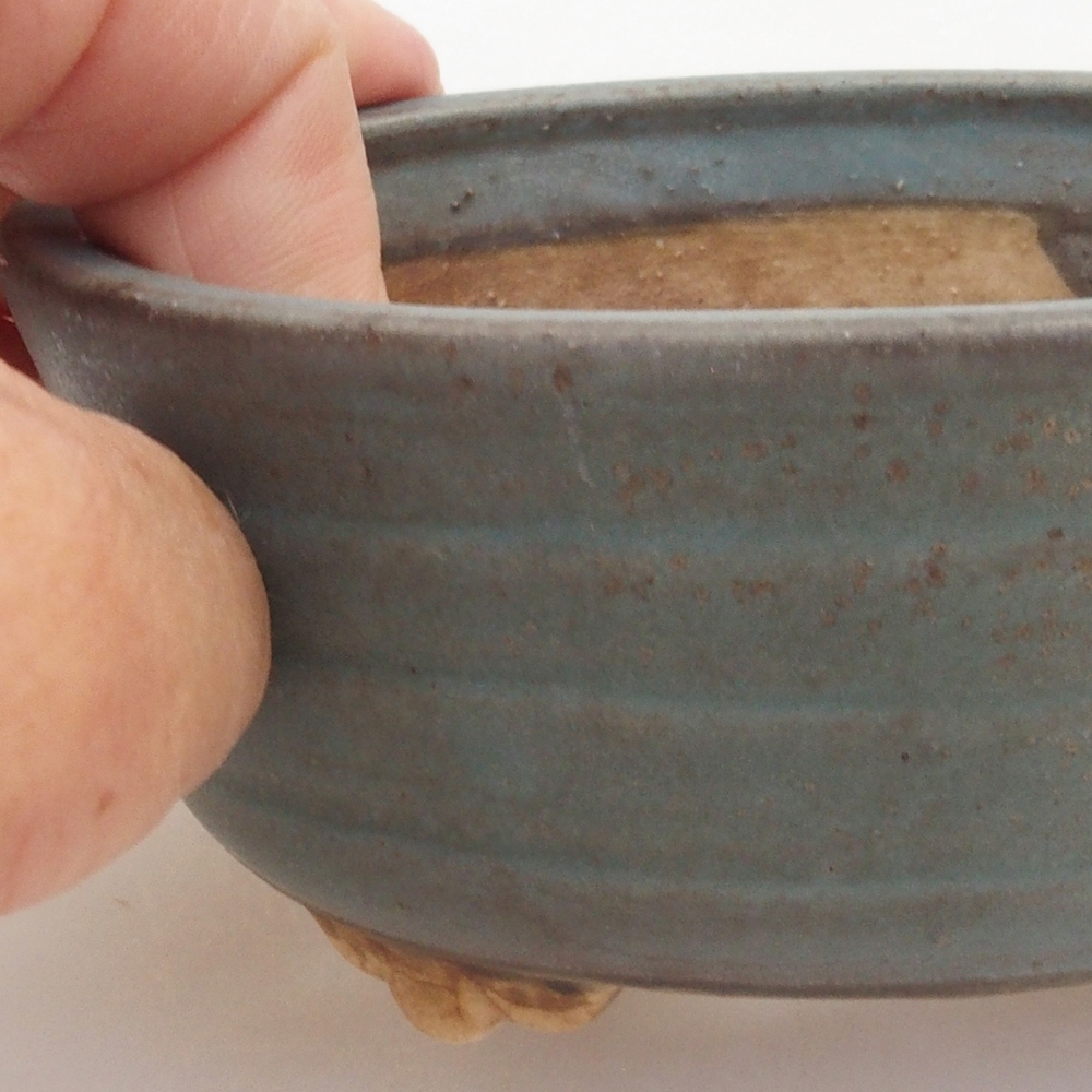 kerámia bonsai tál 10 x 8,5 x 4 cm, barna