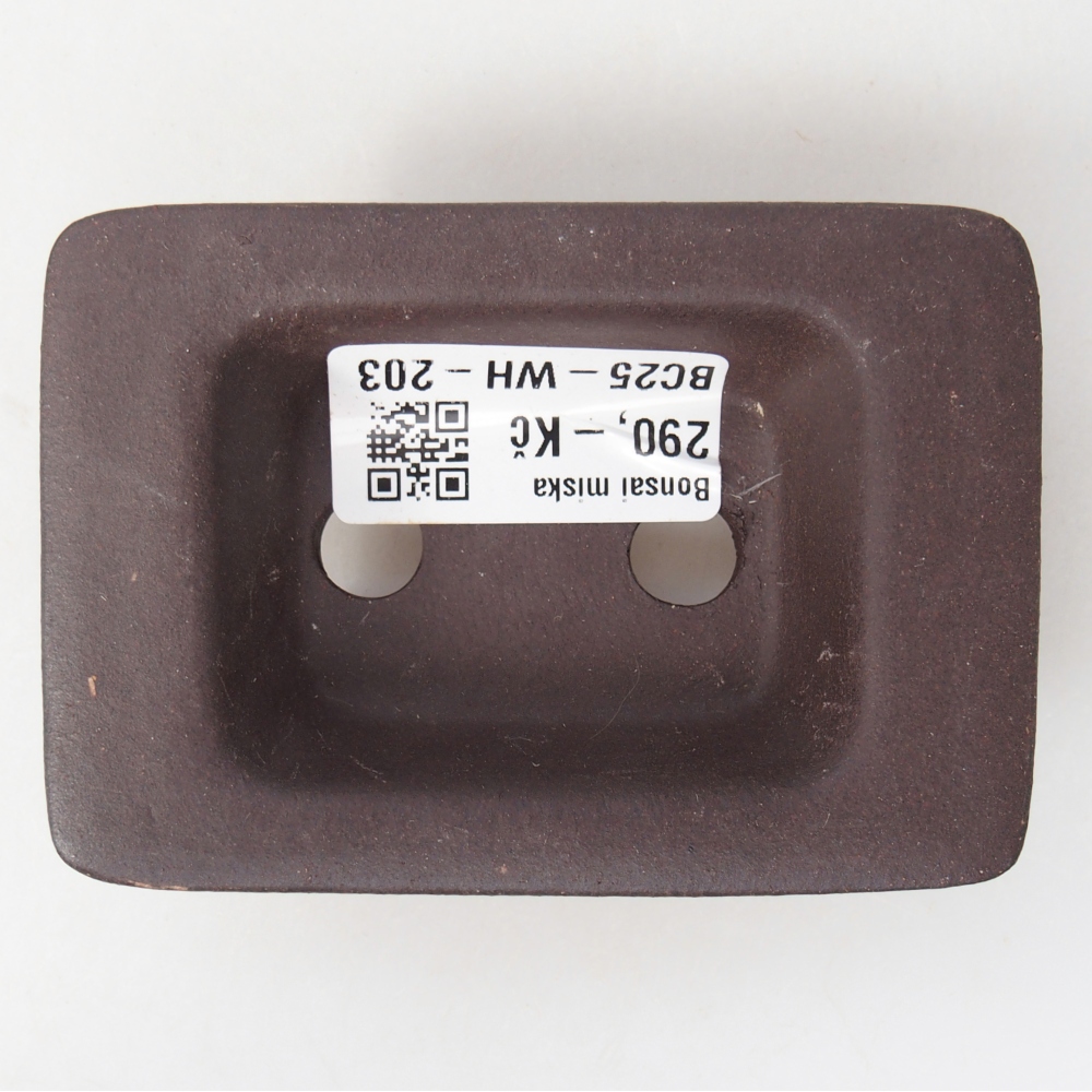 Mini bonsai tál 9,5 x 6,5 x 3 cm, barna