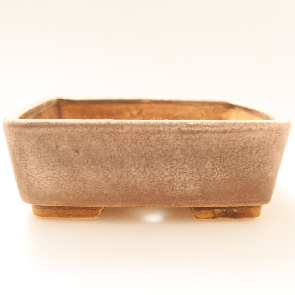kerámia bonsai tál 10 x 8 x 3,5 cm, rózsaszínű