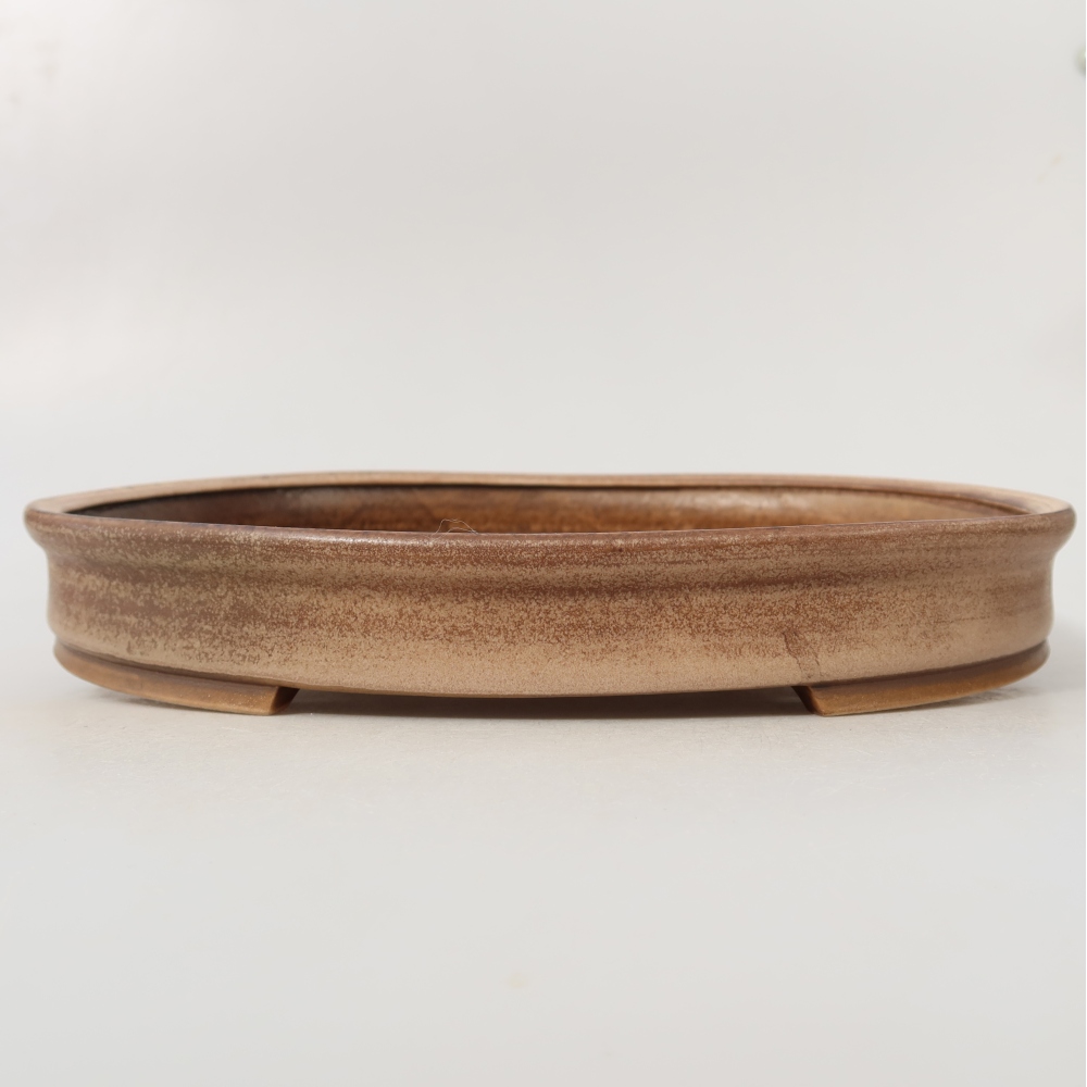 Kerámia bonsai-tál, 30,5 x 26,5 x 4 cm, rózsaszín