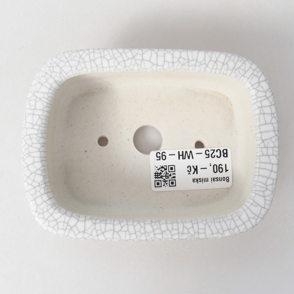 kerámia bonsai tál 11 x 11 x 7 cm, raku színben