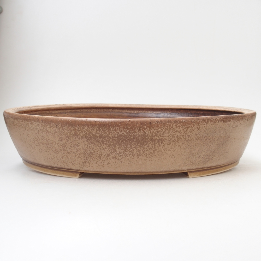 kerámia bonsai tál 31,5 x 27,5 x 6 cm, bézs színű
