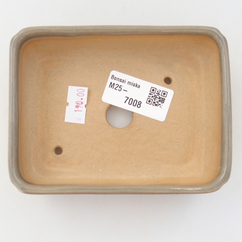 kerámia bonsai tál 11,5 x 9 x 3,5 cm, szürke