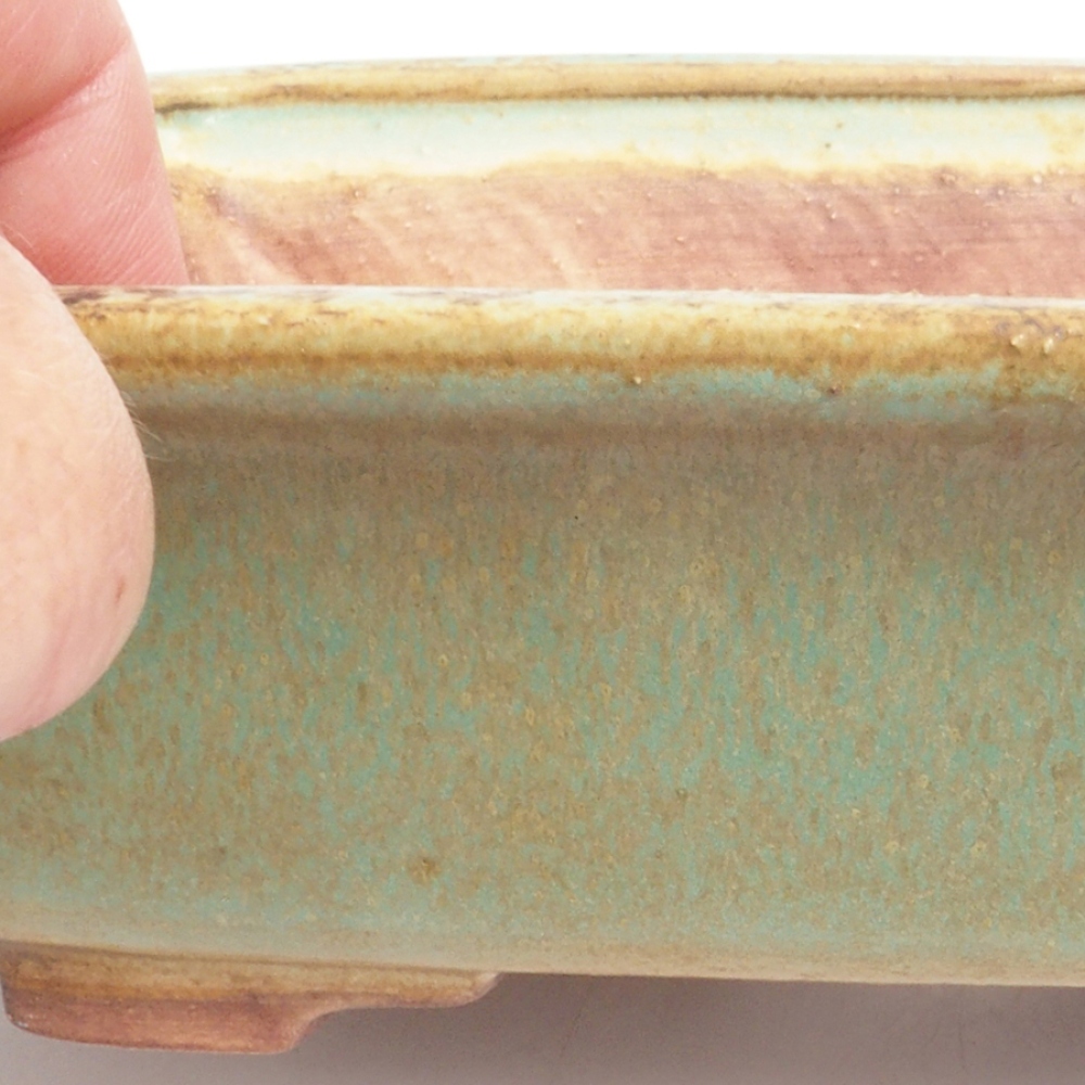 kerámia bonsai tál 10 x 8,5 x 4 cm, barna