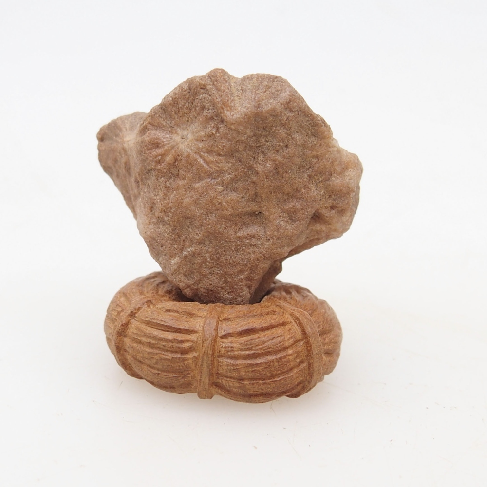 Suiseki - Kő DAI-val (fa alapon)