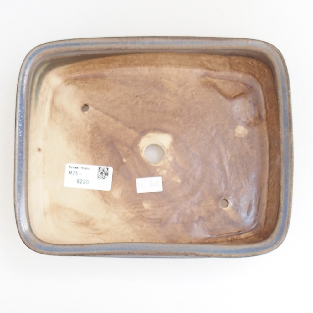 kerámia bonsai tál 21,5 x 17,5 x 5,5 cm, kék színben