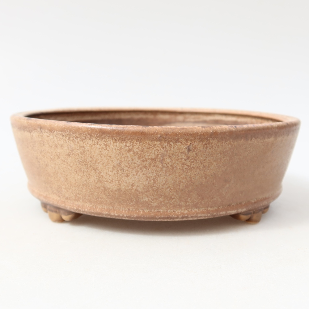 Kerámia bonsai tál 15,5 x 15,5 x 5 cm, rózsaszínű