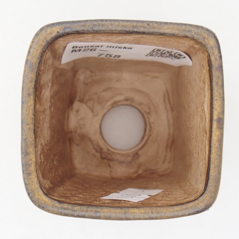 kerámia bonsai tál 5 x 5 x 6,5 cm, barna