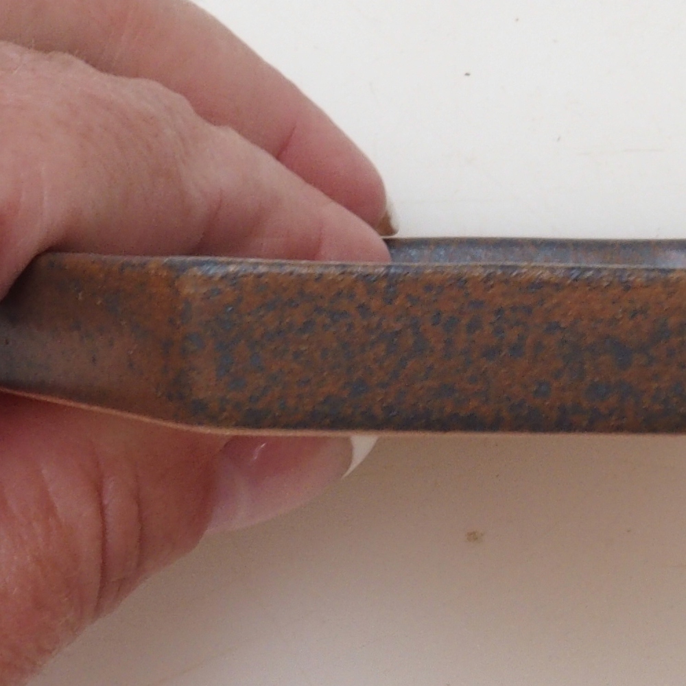 Bonsai hatszög D3 - 11 x 9,5 x 1 cm - barna