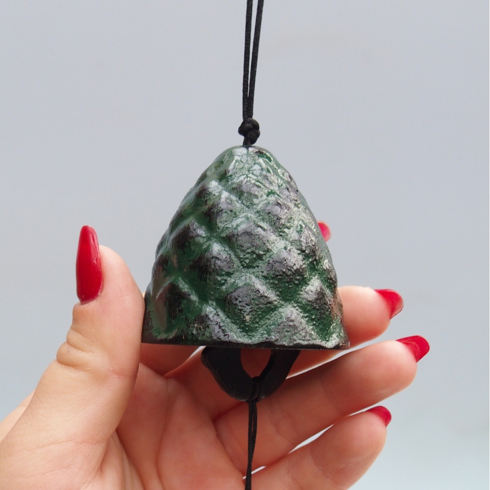 Fém harang, zöld színű