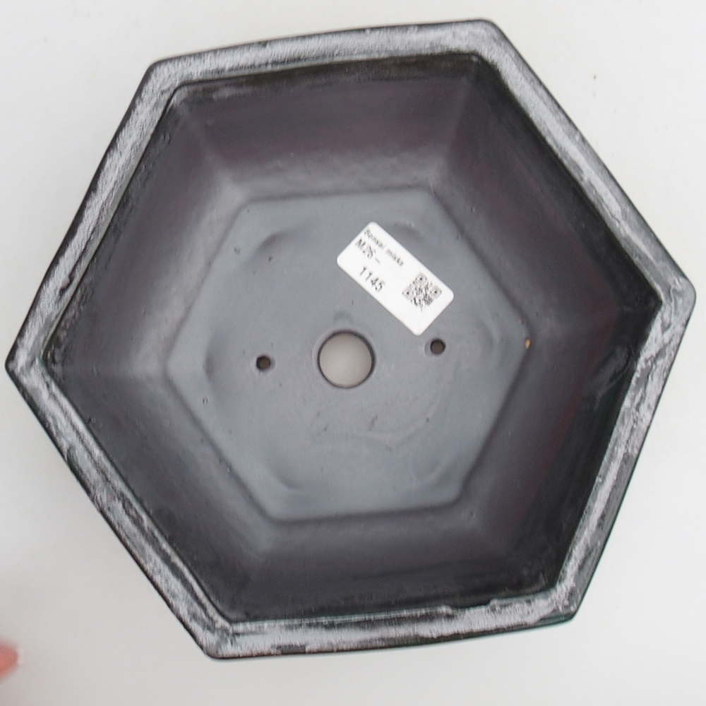 Kerámia bonsai tál 21 x 18 x 7,5 cm, fém színben