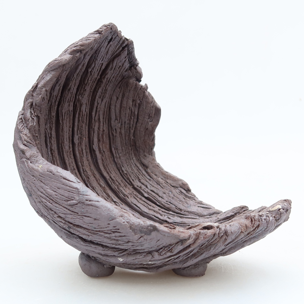 Kerámia héj  13,5 x 12,5 x 14 cm, barna színű