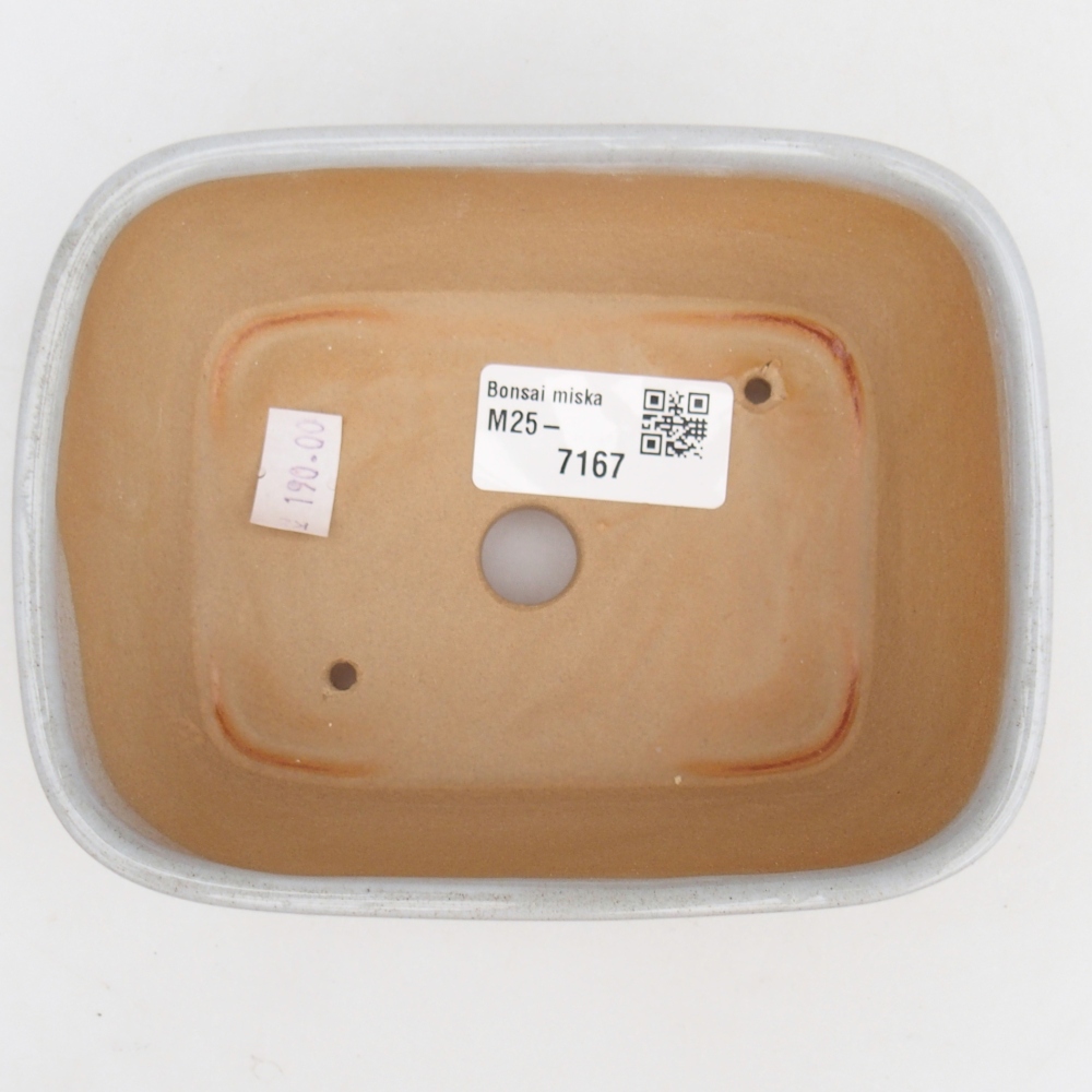Kerámia bonsai tál 13,5 x 10,5 x 6 cm, szürke