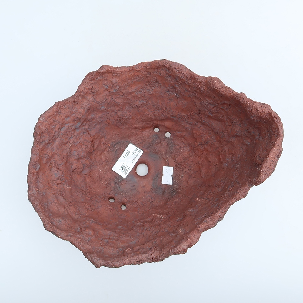 Kerámia héj, 23 x 20 x 16,5 cm, barna színű