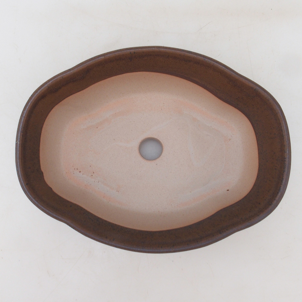 Bonsai tál H75 - 19 x 14 x 6,5 cm. - barna