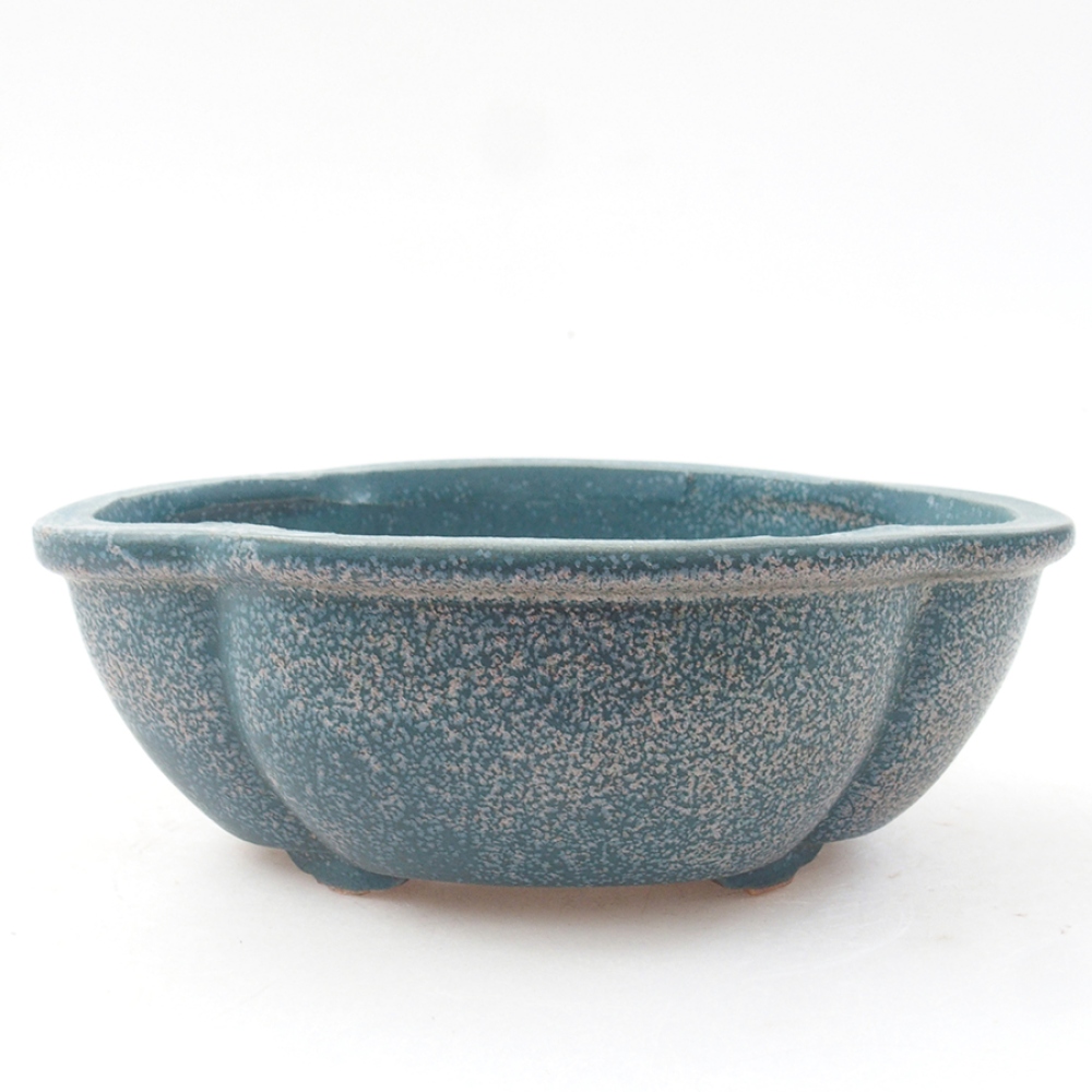 kerámia bonsai tál 12,5 x 10 x 4,5 cm, kék színben