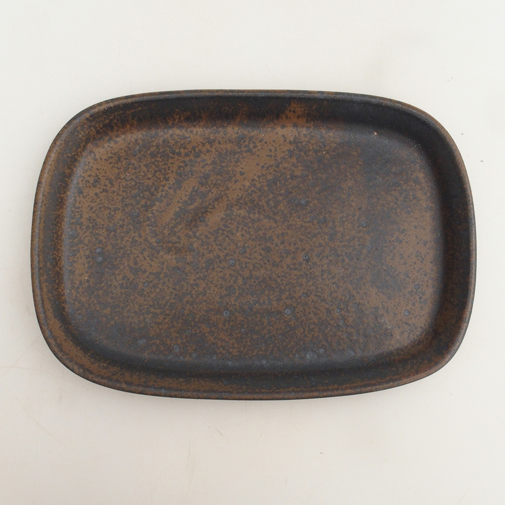Kerámia tál H25 - 20,5 x 14,5 x 1,5 cm - barna