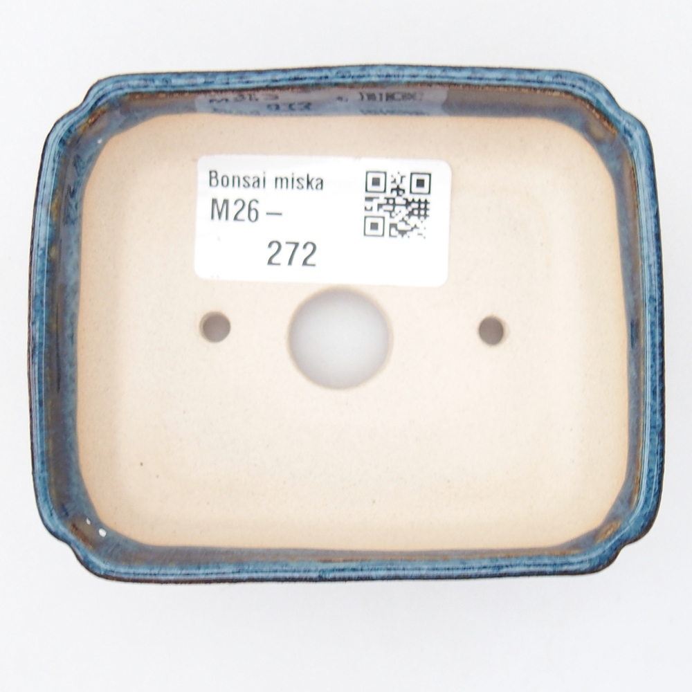 Mini bonsai tál 9 x 7 x 3 cm, kék