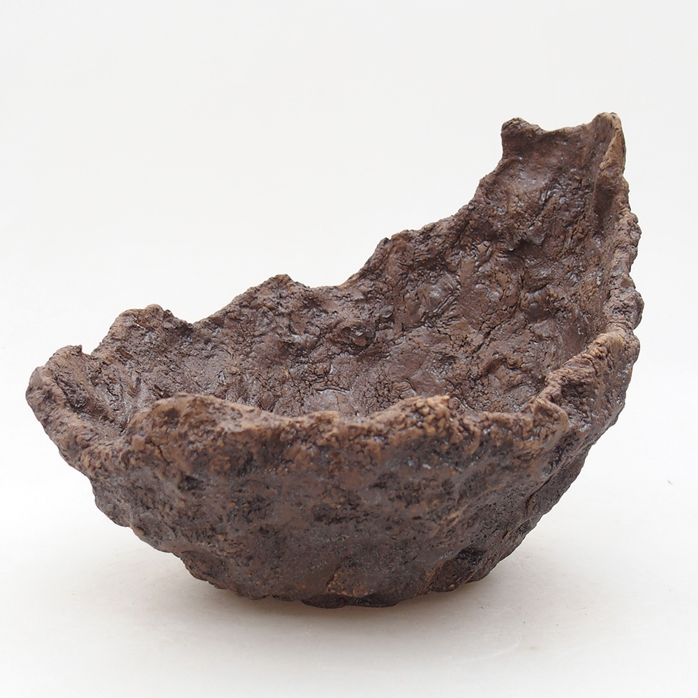 Kerámia kagyló 18 x 17,5 x 16 cm , barna színű