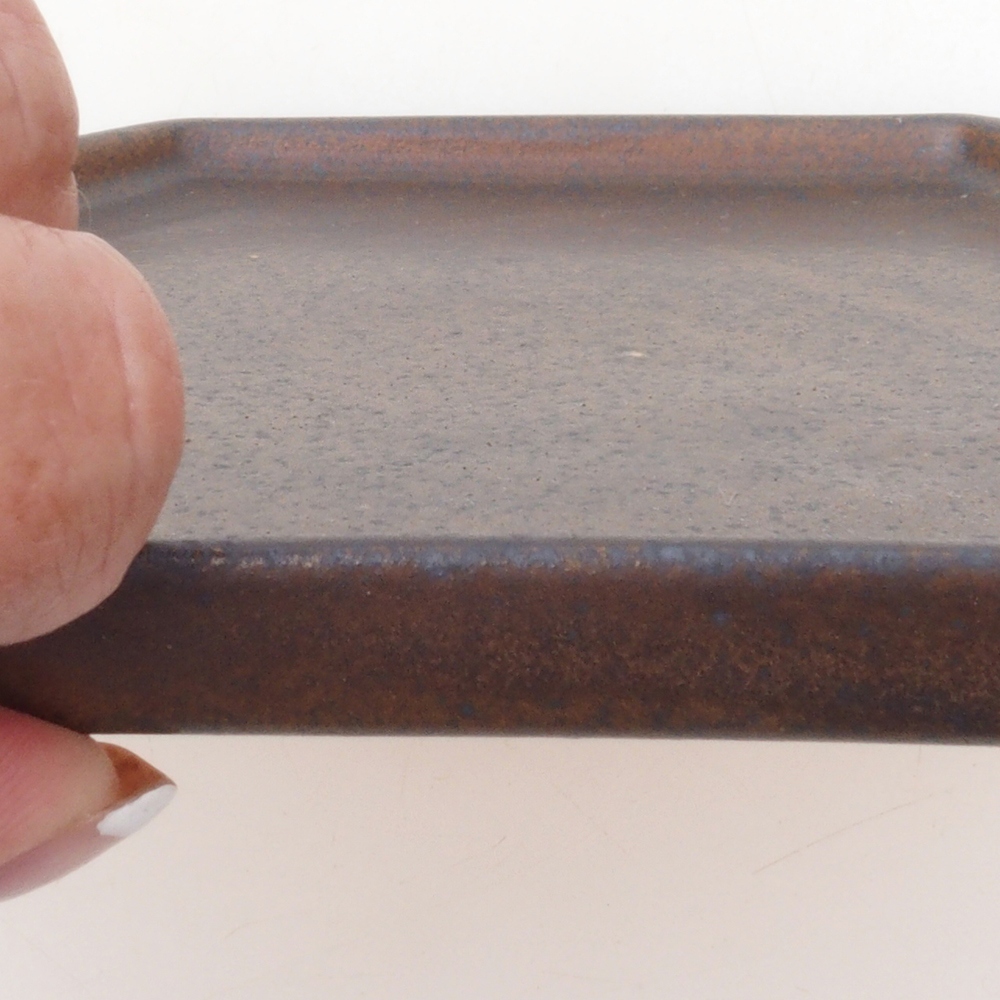 Kerámia tál H53 -18,5 x 17 x 1 cm - barna színben