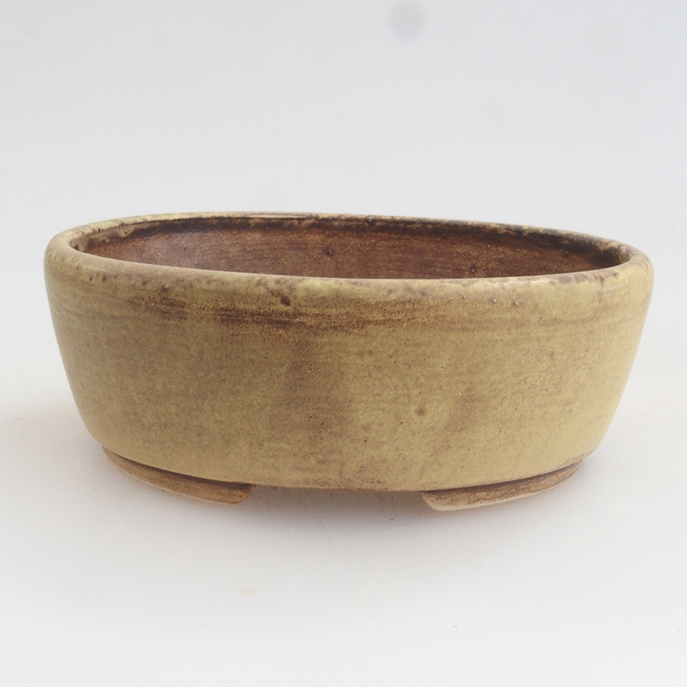 kerámia bonsai tál 10 x 8,5 x 4 cm, barna