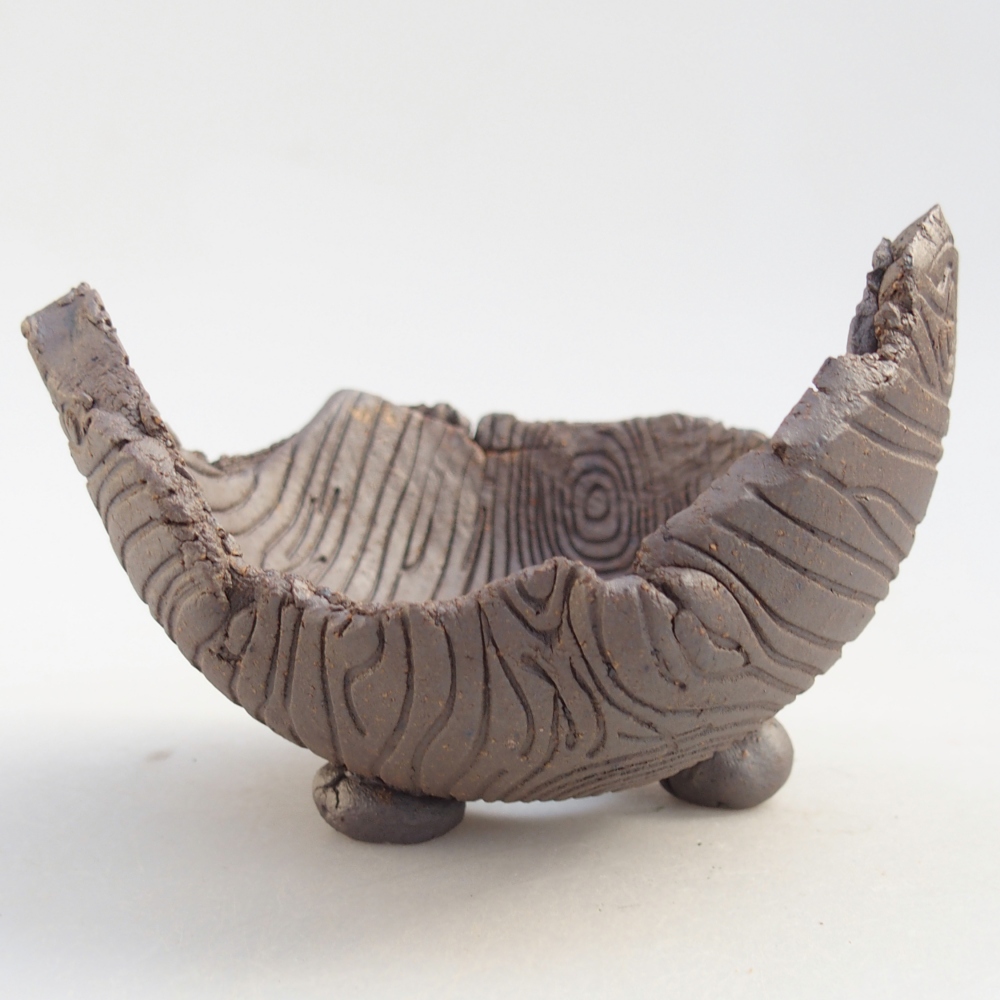 Kerámia kagyló 10 x 10 x 7,5 cm , fémes színű