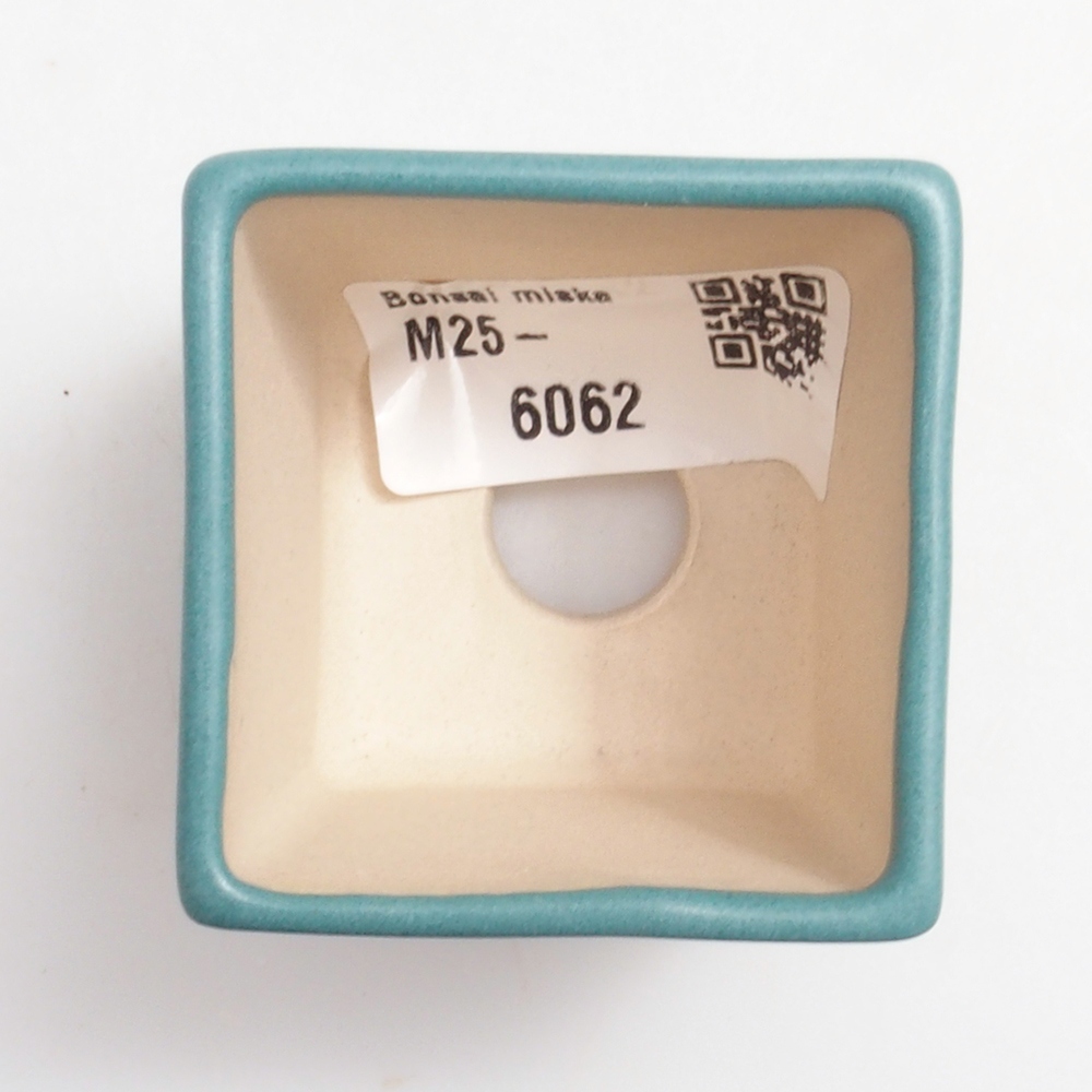 kerámia bonsai tál 6,5 x 5,5 x 4 cm, kék színben