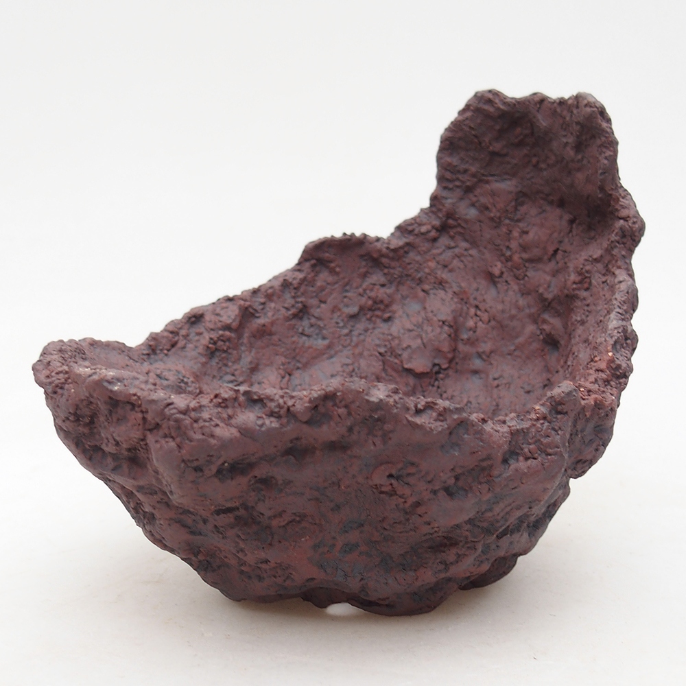 Kerámia kagyló 14 x 12,5 x 12 cm , barna színű