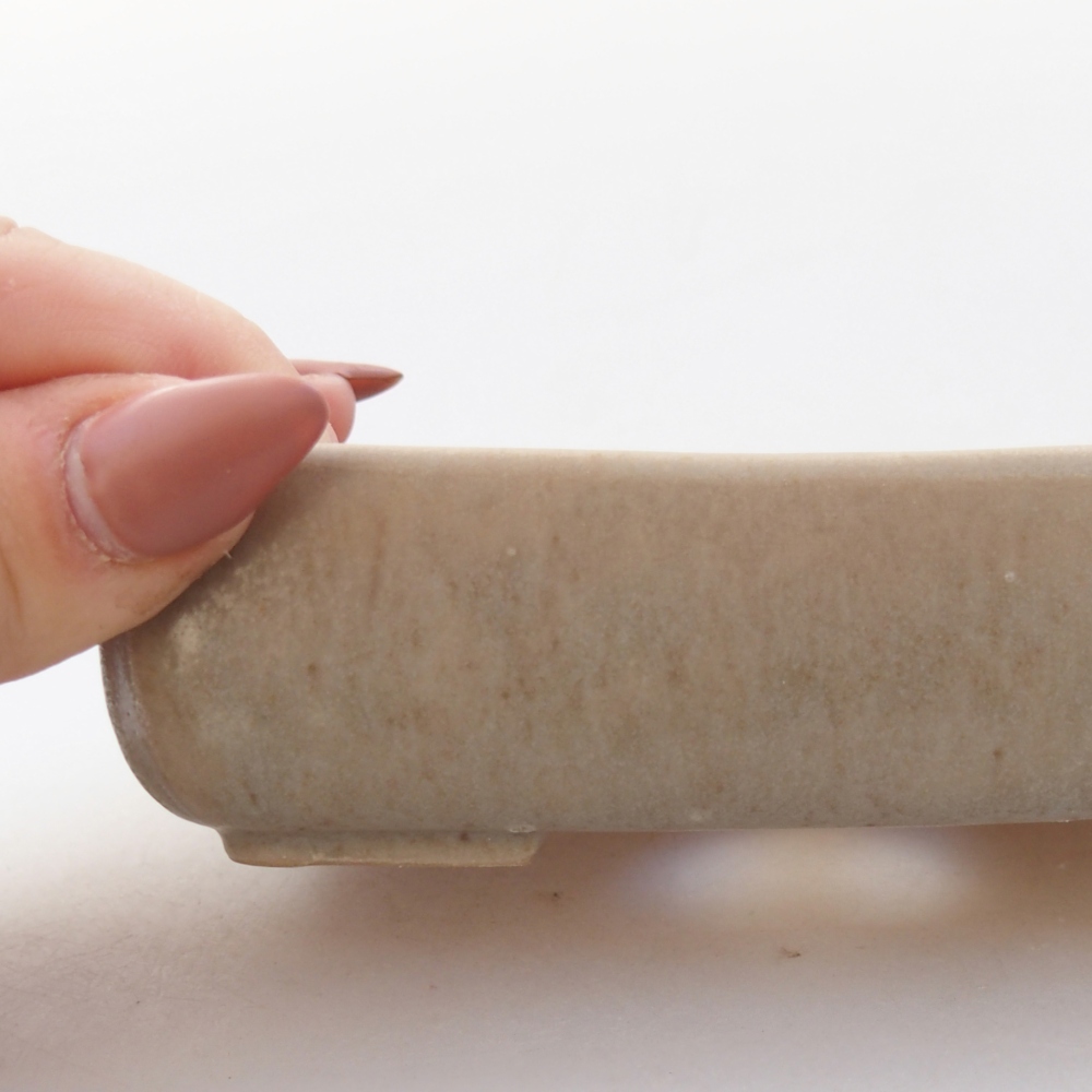 kerámia bonsai tál 11,5 x 9 x 3,5 cm, szürke