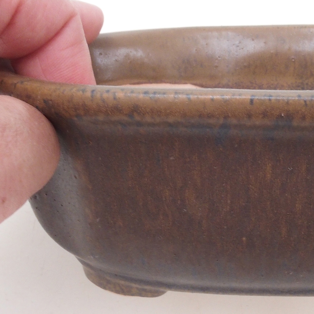 Bonsai tál H31 - 14 x 12 x 5,5 cm. - barna