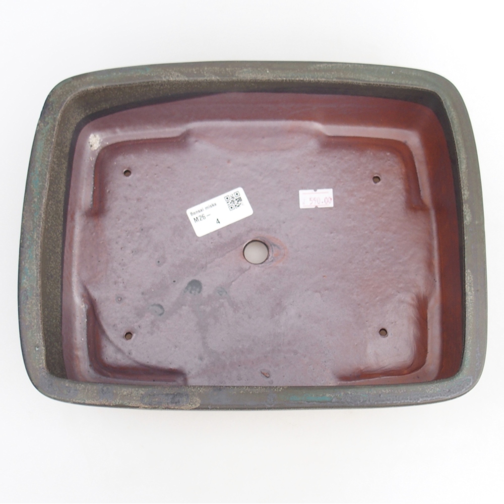 kerámia bonsai tál 26,5 x 20,5 x 7 cm, szürke