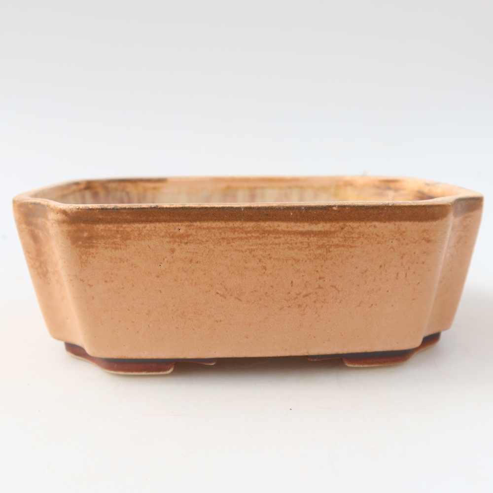 Kerámia bonsai tál 14 x 11,5 x 4,5 cm, rózsaszínű
