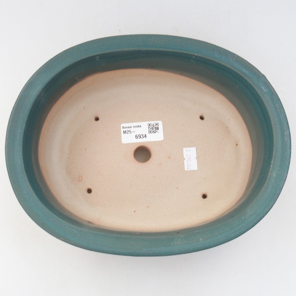 kerámia bonsai tál 23 x 19,5 x 8 cm, kék színben